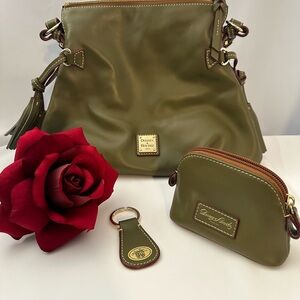 Dooney and Bourke Leather Hobo with double Tassel